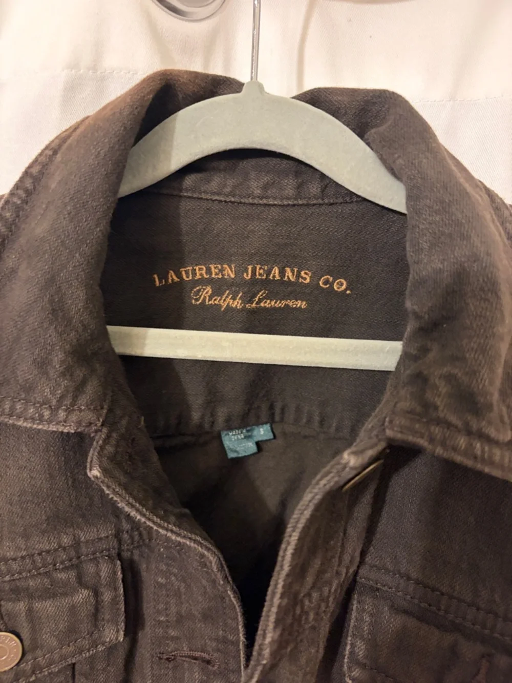 Lauren Ralph Lauren Dark Brown Jean Jacket - Picture 2 of 3